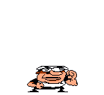 Peppino dando un golpe hacia arriba.