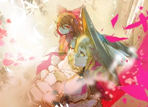 Reimu en la carátula del Volumen 7 de Strange Creators of Outer World
