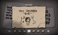 Eve siendo desbloqueada
