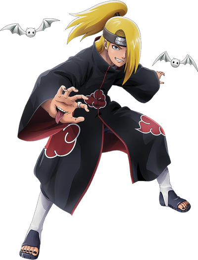 Deidara , Naruto's Deydara from Akatsuki illustration transparent  background PNG clipart