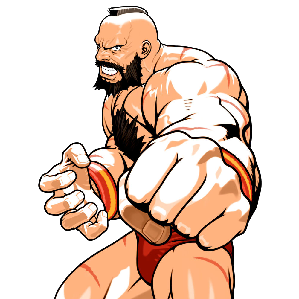 Street Fighter on X: Zangief flexes the beauty of his muscles in front of  a raging crowd in the Barmaley Steelworks stage, a steel mill known for its  blast furnace. Yes, he