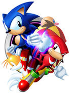 Sonic, Tails, Knuckles and Robotnik