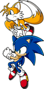 Sonic with Tails pose 4