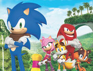 Sonic Boom promotional with Sticks