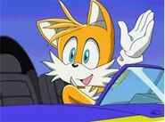 Tails was riding the plane