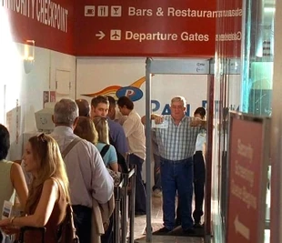 Pan Pacific checkpoint in LAX