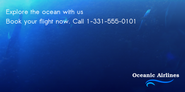 Oceanic Airlines advertisement in Supertuxkart