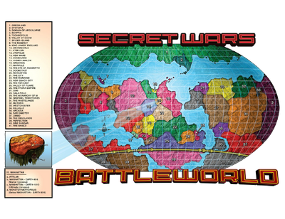 Full Battle World Map Marvel Comics