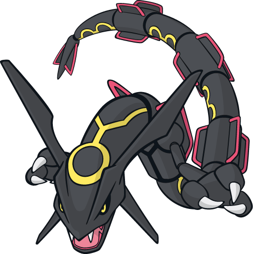 Shiny Mega Rayquaza Black, HD Png Download - 800x600 (#6753532