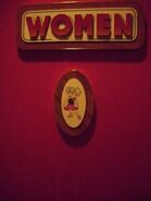 "Phase 3" Women's room sign