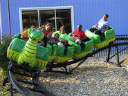 Python Pit kiddie coaster (1998-2004; removed due to poor conditions)