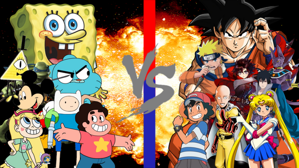 Anime vs Cartoons WAR by MatthewsPics9066 on DeviantArt
