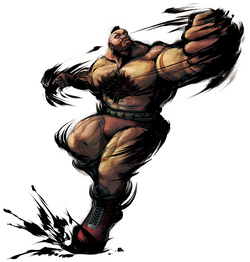Street Fighter on X: Zangief flexes the beauty of his muscles in front of  a raging crowd in the Barmaley Steelworks stage, a steel mill known for its  blast furnace. Yes, he