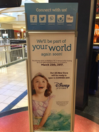 Madison, NC Disney Store TEMPORARILY CLOSING sign