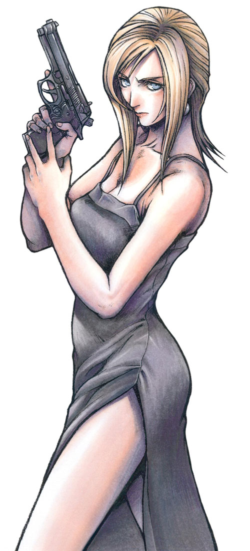 Realistic portrait of aya brea from parasite eve