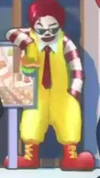 The WcDonald clown mascot from It's a Rumic World