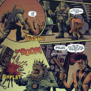 Papa Dad's Pig Farm, Johnny and Elvis vs the alien leader