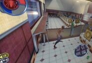 Restaurant interior from entrance view