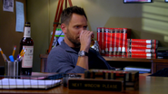 Jeff Winger drinking J. Darby in Community.