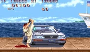 The car smashing stage in Street Fighter II.