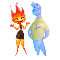 Ember and Wade Elemental