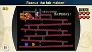 Link in Stage 25m of Donkey Kong.