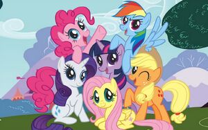 A group of ponies