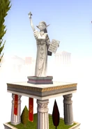 The statue of Zelda.