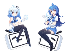 22 and 33, the mascots of Bilibili