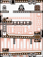 The first stage of "Modern" Donkey Kong played on a Super Game Boy.