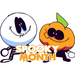 Spooky Month Pump and Skid Sticker  Spooky, Cartoon stickers, Month  stickers