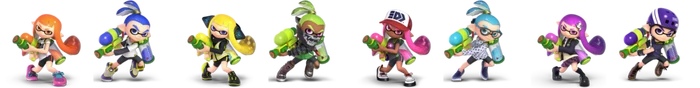 SSBU Inkling palette