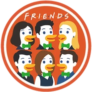 Dax as Rachael, Monica, Phoebe, Joey, Chandler, and Ross