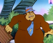 The tie-wearing Donkey Kong in "The Lost City of Kongoland".