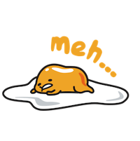 Gudetama, the main character of the series.