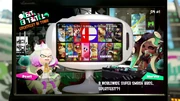 Pearl and Marina presenting the Splatfest.