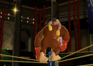 Donkey Kong carrying away Little Mac a la Pauline.