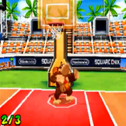 Donkey Kong in Mario Hoops 3-on-3.