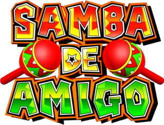 samba de amigo doodle page, featuring characters from both the