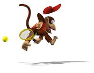 Diddy Kong from Mario Power Tennis (GC).