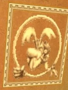 The Rayman-like roman portrait.