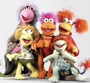 From left to right: Mokey, Wembley, Gobo, Boober, and Red, the main characters of the series.