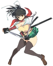 Asuka, the main character from the Senran Kagura series.