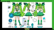Grass-type Miku concept art from Megumi Mizutani.