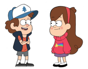 A dipper and mabel