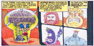 The second panel of the comic, showing King Hippo.