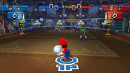 The Luigi's Mansion court in Mario Sports Mix.