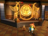 Pikmin statues in LuckStore.