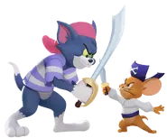 Pirates Tom & Jerry (Uncommon, 500 Gleamium) - This Variant is based off of Tom & Jerry's outfits from Tom and Jerry: Shiver Me Whiskers.