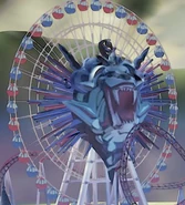 Logo on ferris wheel